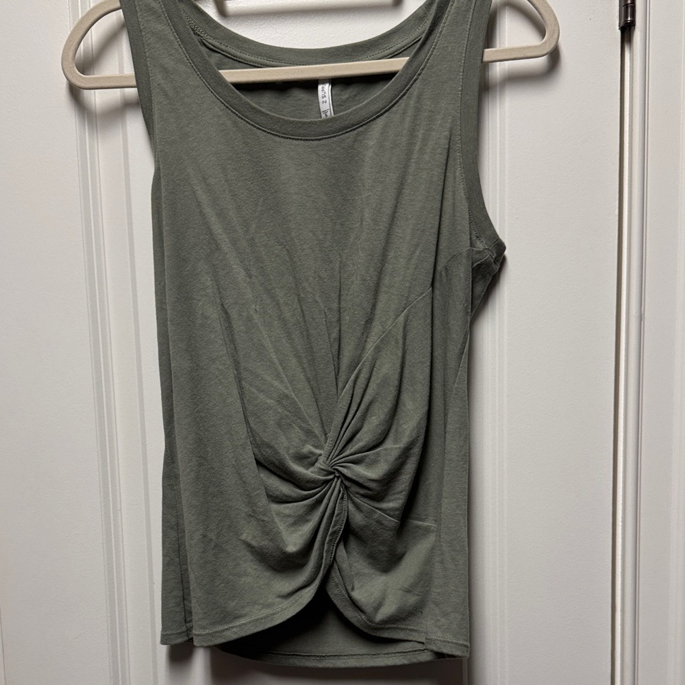Z Supply Olive Twist Tank Top